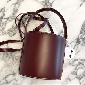 Staud Burgundy bag